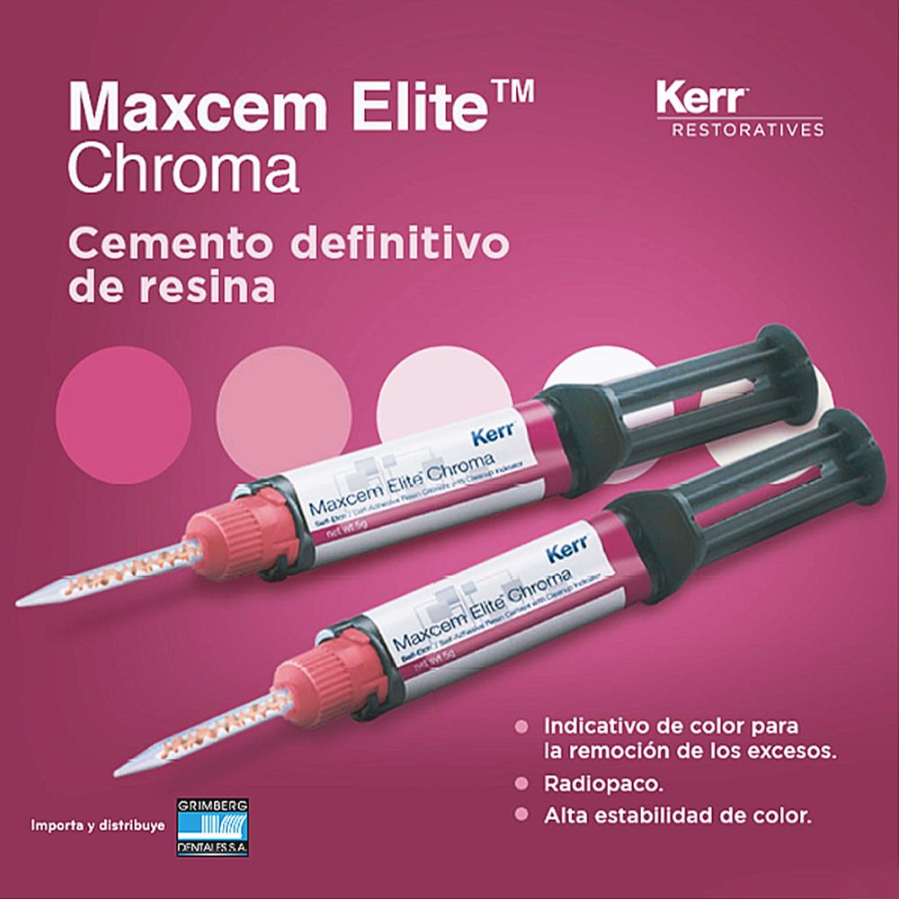Kerr. Maxcem Elite Chroma Kit Cemento de Resina grimbergdentales